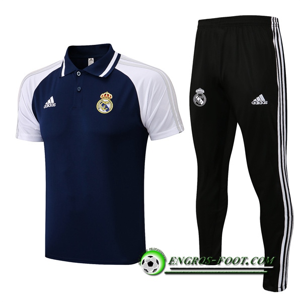 Ensemble Polo Real Madrid + Pantalon Bleu Marine 2022/2023