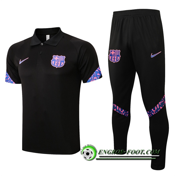 Ensemble Polo FC Barcelone + Pantalon Noir 2022/2023