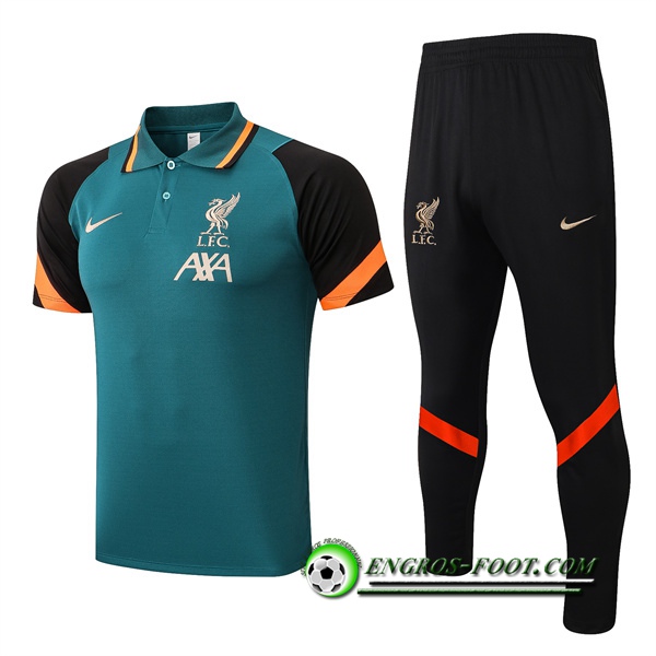 Ensemble Polo FC Liverpool + Pantalon Vert 2022/2023