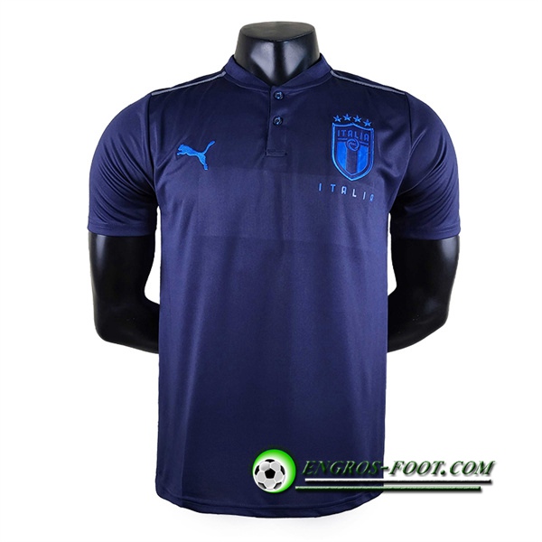 Polo Foot Italie Bleu Marine 2022/2023