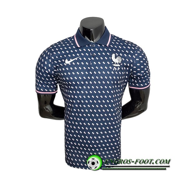 Polo Foot France Blanc/Bleu 2022/2023