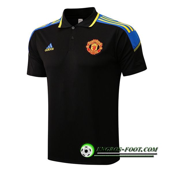 Polo Foot Manchester United Noir 2022/2023