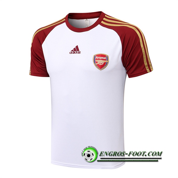 Training T-Shirts Arsenal Blanc/Rouge 2022/2023