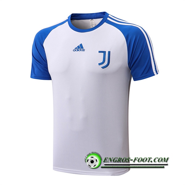 Training T-Shirts Juventus Blanc/Bleu 2022/2023