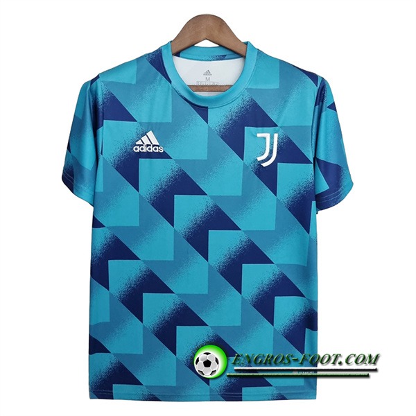 Training T-Shirts Juventus Bleu Geometric Pattern 2022/2023