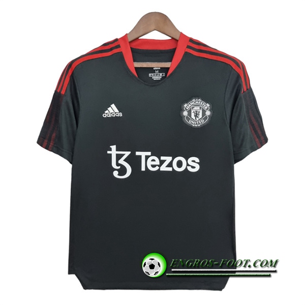 Training T-Shirts Manchester United Tezos Noir 2022/2023