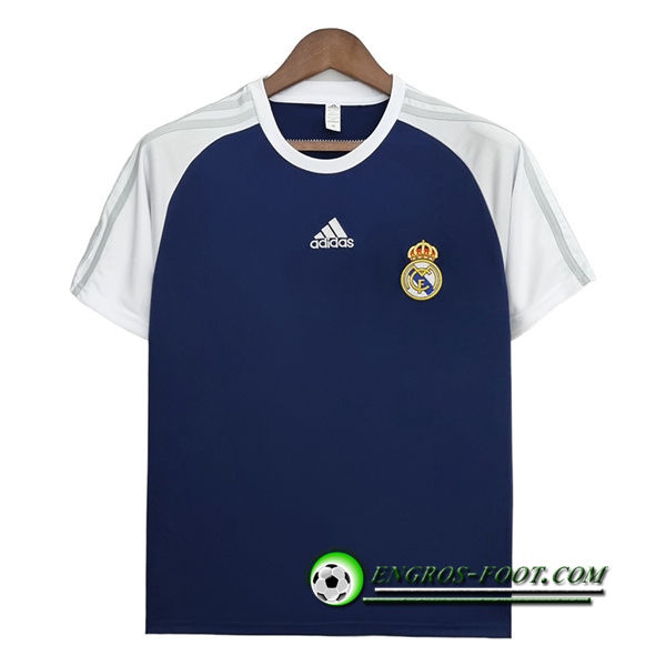 Training T-Shirts Real Madrid Blanc/Bleu 2022/2023