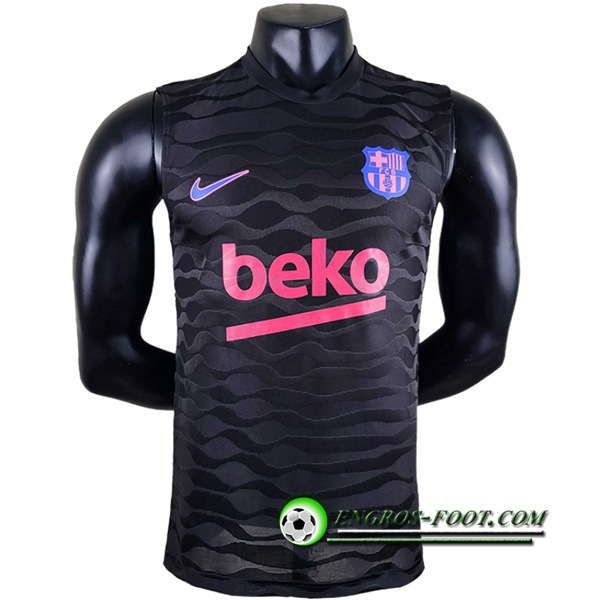 Training Sans Manches FC Barcelone Noir 2022/2023