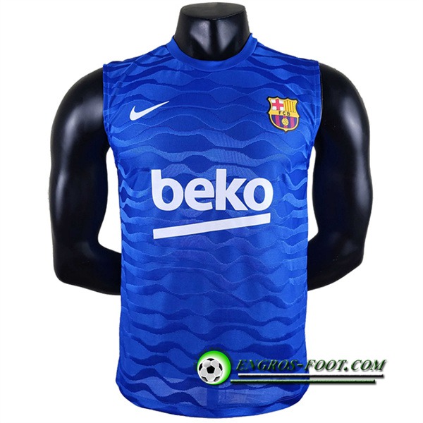 Training Sans Manches FC Barcelone Bleu 2022/2023