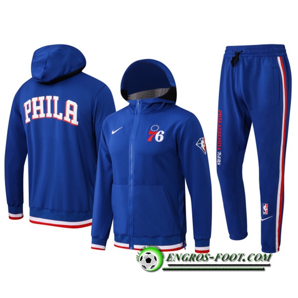 Ensemble Survetement de Foot Philadelphia 76ers Bleu 2022