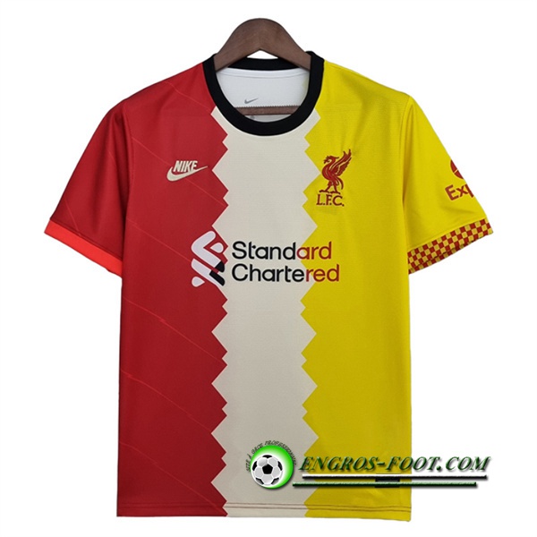 Maillot de Foot FC Liverpool Rouge/Blanc/Jaune 2022/2023