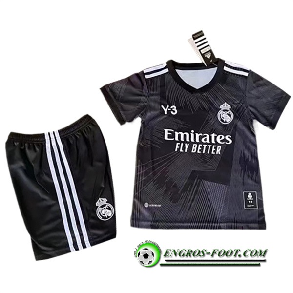 Maillot de Foot Real Madrid Enfant Y3 Noir 2022/2023