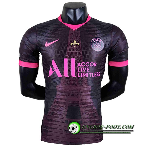 Training T-Shirts Jordan PSG Player Edtion Noir/Rose 2022/2023