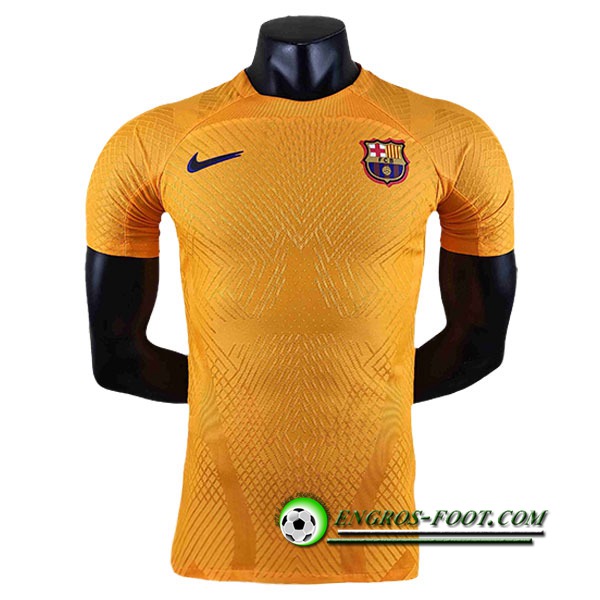 Training T-Shirts FC Barcelone Jaune 2022/2023