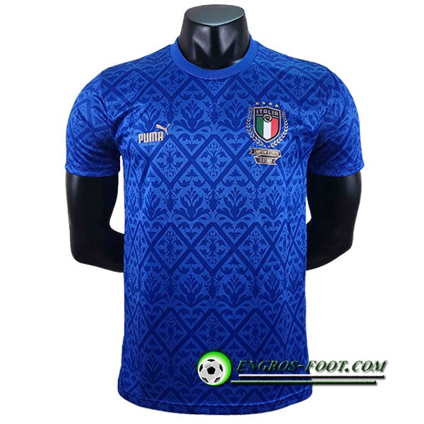 Maillot Equipe Foot Italie Commemorative Edition Bleu 2022