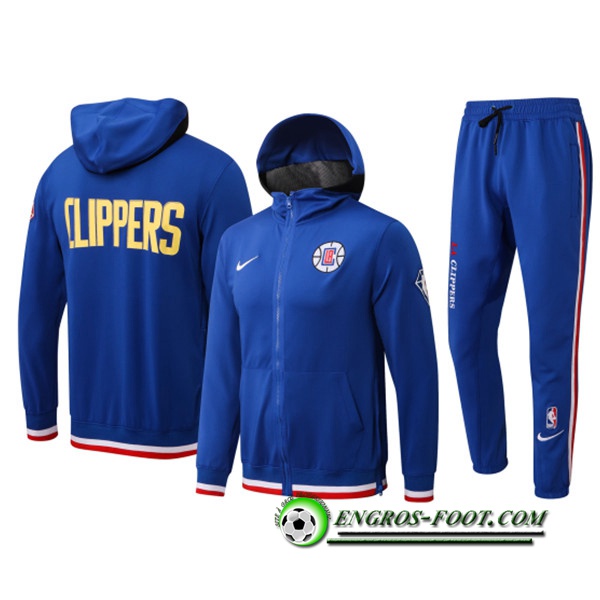 Ensemble Survetement de Foot Los Angeles Clippers Bleu 2022