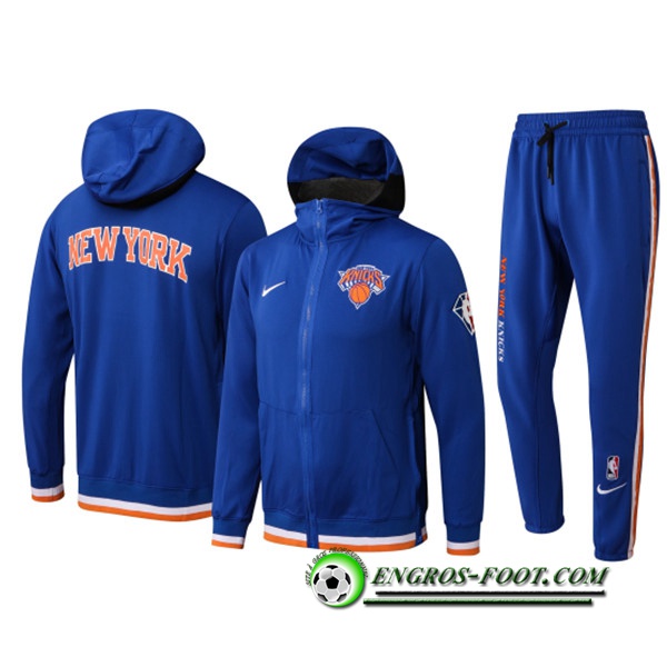 Ensemble Survetement de Foot New York Knicks Bleu 2022