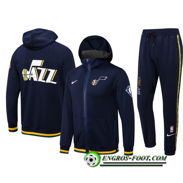 Ensemble Survetement de Foot Utah Jazz Bleu Marin 2022