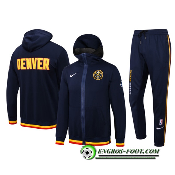 Ensemble Survetement de Foot Denver Nuggets Bleu Marin 2022