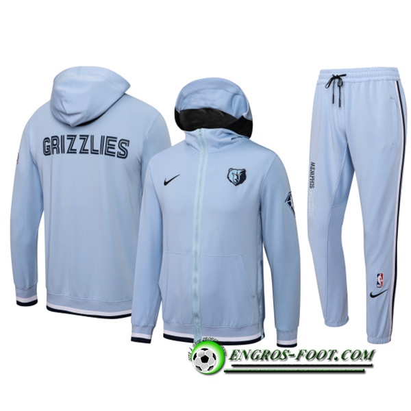 Ensemble Survetement de Foot Memphis Grizzlies Gris 2022