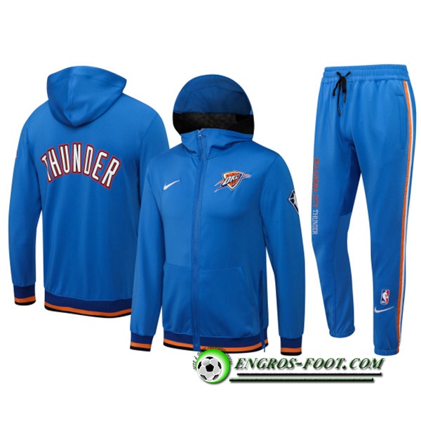 Ensemble Survetement de Foot Oklahoma City Thunder Bleu 2022