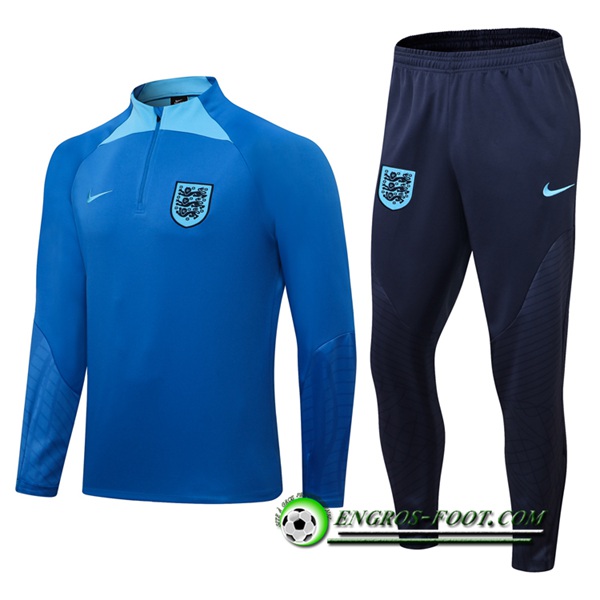 Ensemble Survetement de Foot Angleterre Bleu 2022/2023