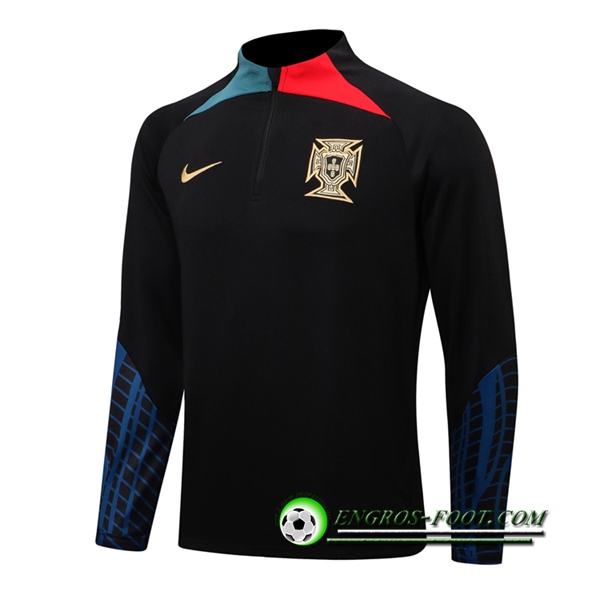 Sweatshirt Training Portugal Noir 2022/2023