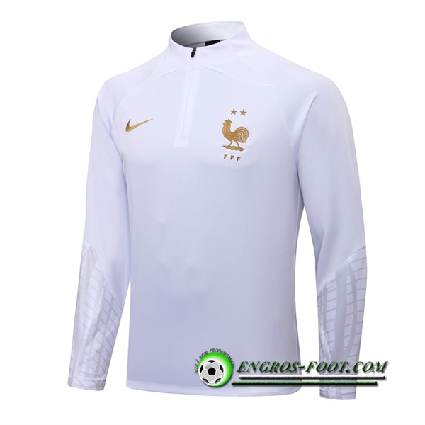 Sweatshirt Training France Blanc 2022/2023