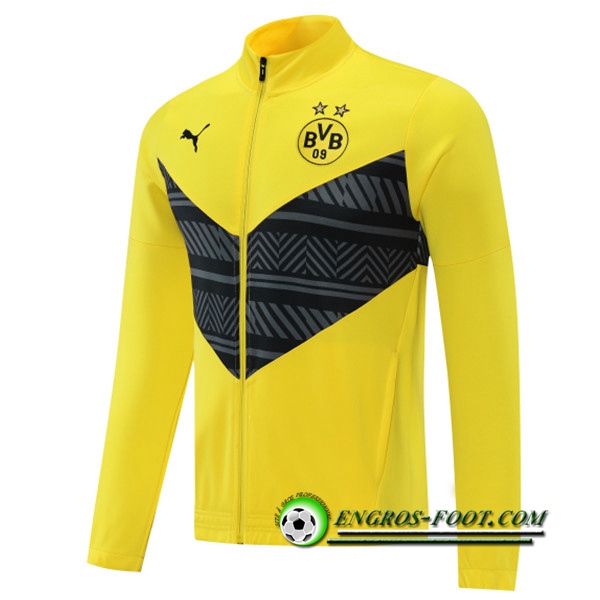 Veste Foot Dortmund BVB Jaune 2022/2023