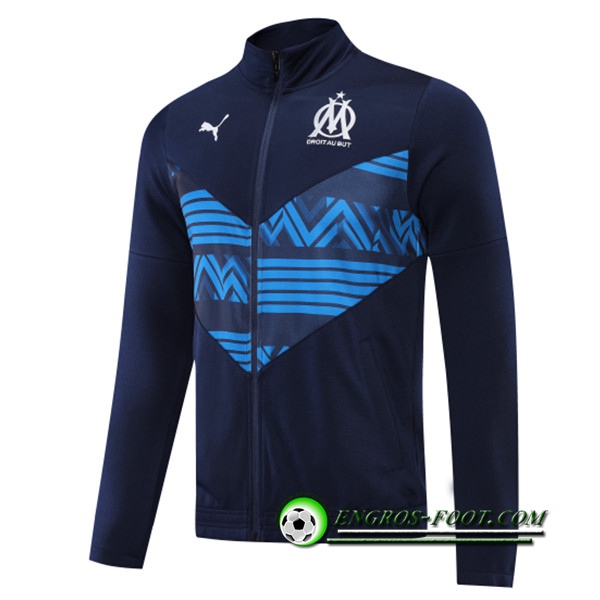 Veste Foot Marseille OM Bleu Marin 2022/2023