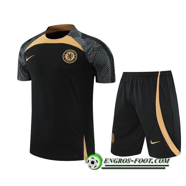 Ensemble Training T-Shirts +Shorts FC Chelsea Noir 2022/2023