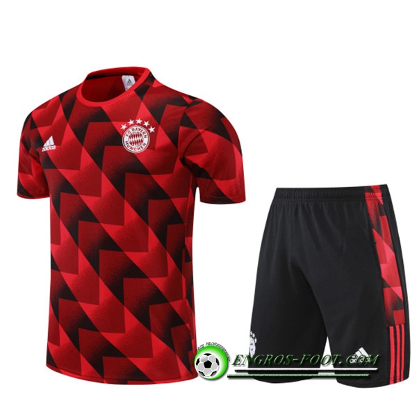 Ensemble Training T-Shirts +Shorts Bayern Munich Rouge 2022/2023