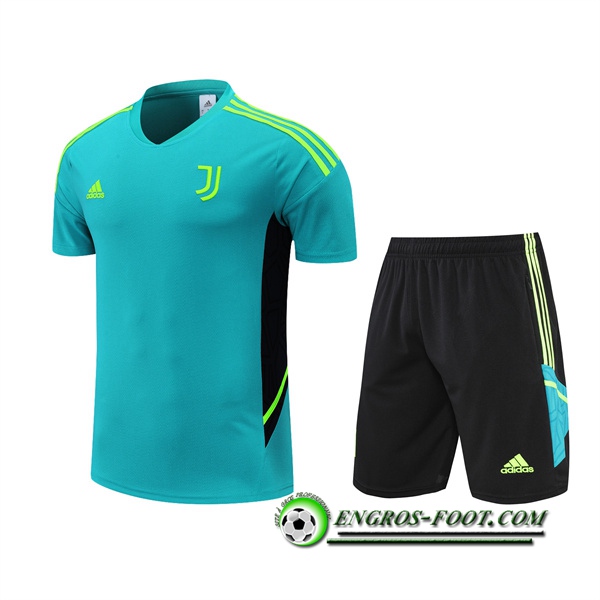 Ensemble Training T-Shirts +Shorts Juventus Vert 2022/2023