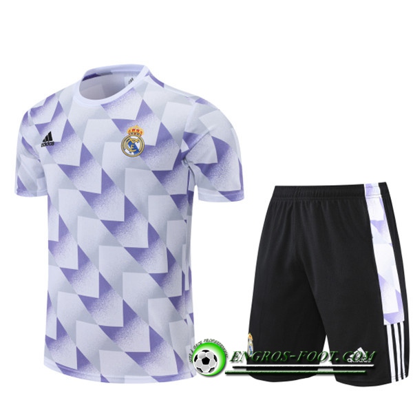 Ensemble Training T-Shirts +Shorts Real Madrid Gris 2022/2023