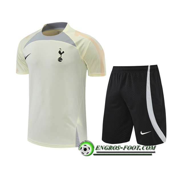 Ensemble Training T-Shirts + Pantalon Tottenham Hotspur Jaune 2022/2023