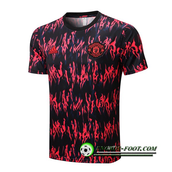 Training T-Shirts Manchester United Noir/Rouge 2022/2023