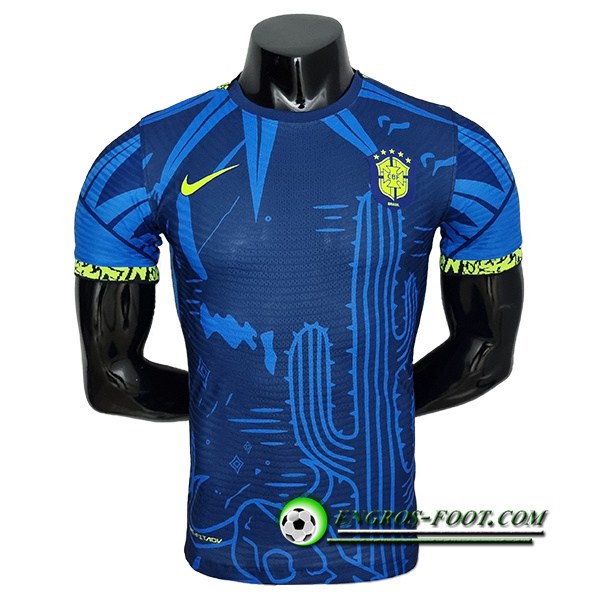 Maillot Equipe Foot Bresil Player Version Classic Blue 2022/2023