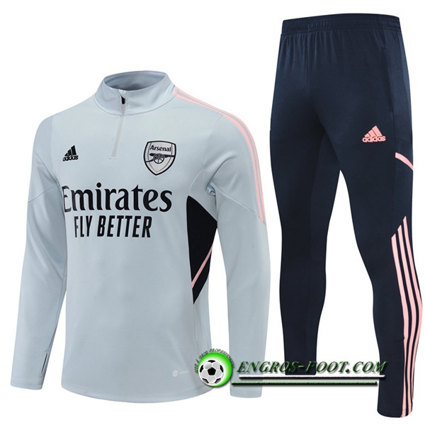 Ensemble Survetement de Foot Arsenal Gris 2022/2023