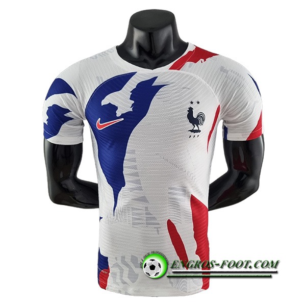 Training T-Shirts France Blanc/Bleu 2022/2023