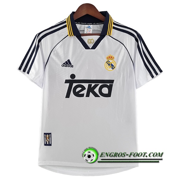 Maillot de Foot Real Madrid Retro Domicile 2000/2001