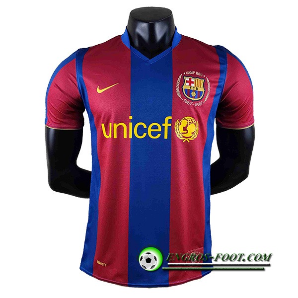 Maillot de Foot FC Barcelone Retro Domicile 2007/2008