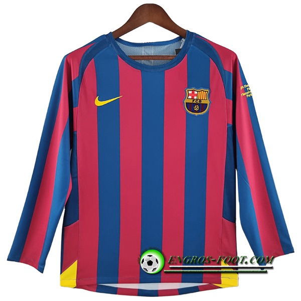 Maillot de Foot FC Barcelone Retro Domicile Manches Longues 2005/2006