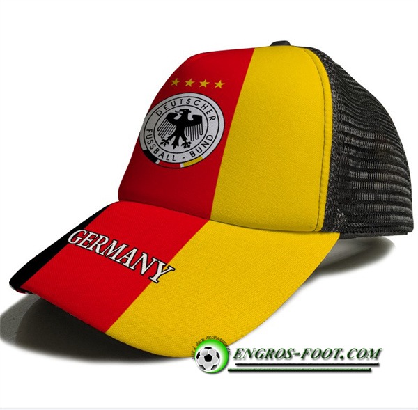 Casquette de Foot Allemagne Jaune/Rouge 2023