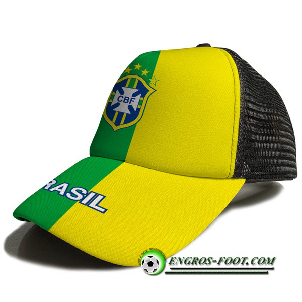 Casquette de Foot Bresil Jaune/Vert 2023