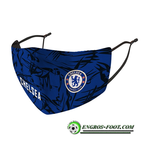 Nouveau Masques Foot FC Chelsea Bleu Reutilisable -02