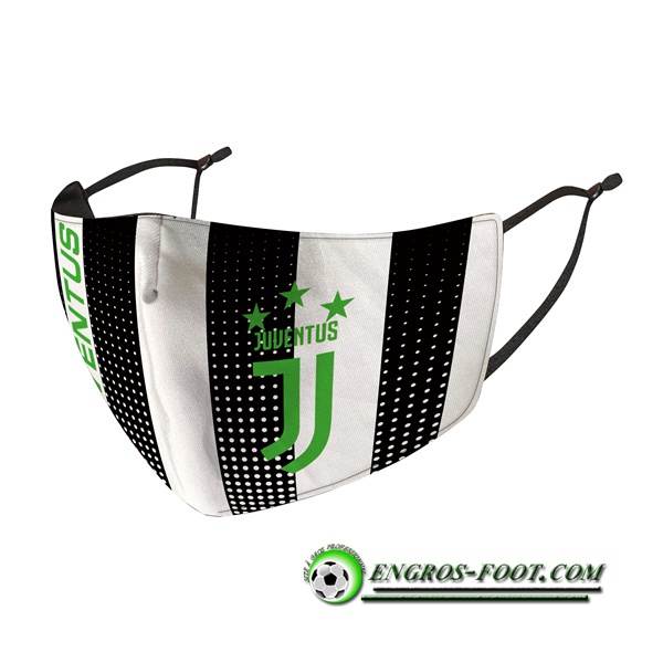 Nouveau Masques Foot Juventus Noir/Blanc Reutilisable