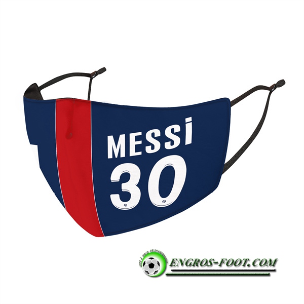 Nouveau Masques Foot PSG Messi 30 Reutilisable