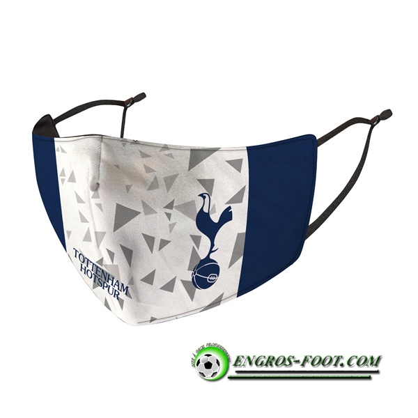 Nouveau Masques Foot Tottenham Blanc Reutilisable