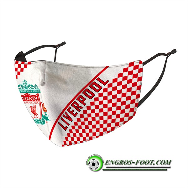 Nouveau Masques Foot FC Liverpool Rouge/Blanc Reutilisable