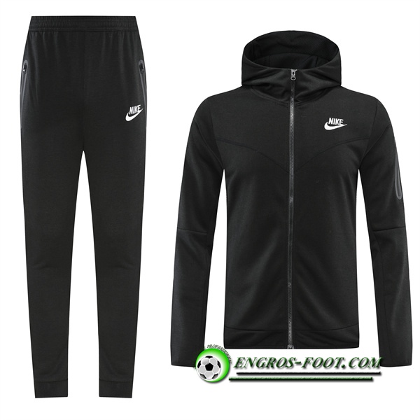 Ensemble Veste A Capuche Survetement Foot Nike Noir 2022/2023